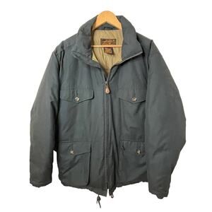VTG Eddie Bauer Dark Green Premium Goose Down Expedition Parka Jacket Men Large